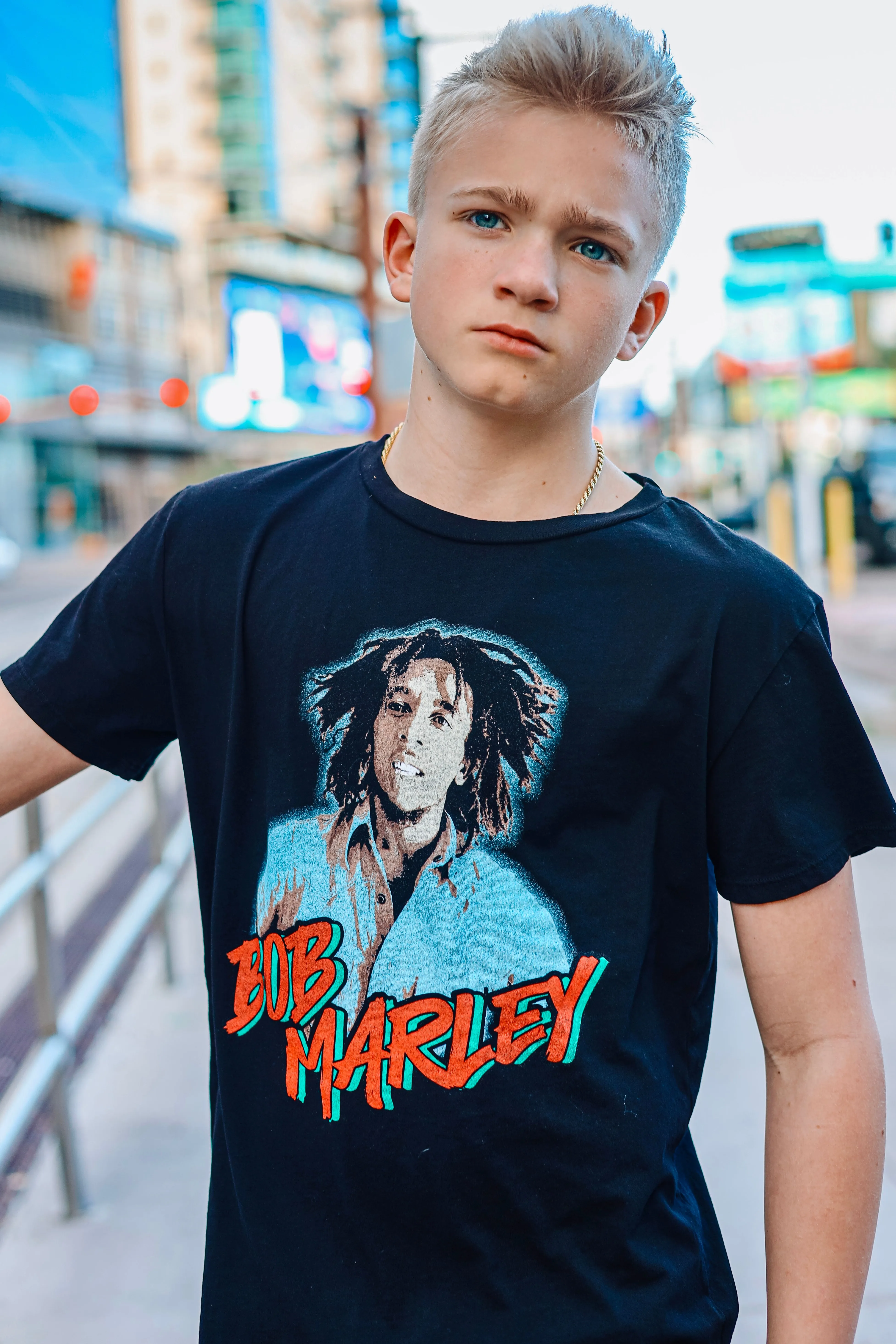 Bob Marley Black Organic Tee